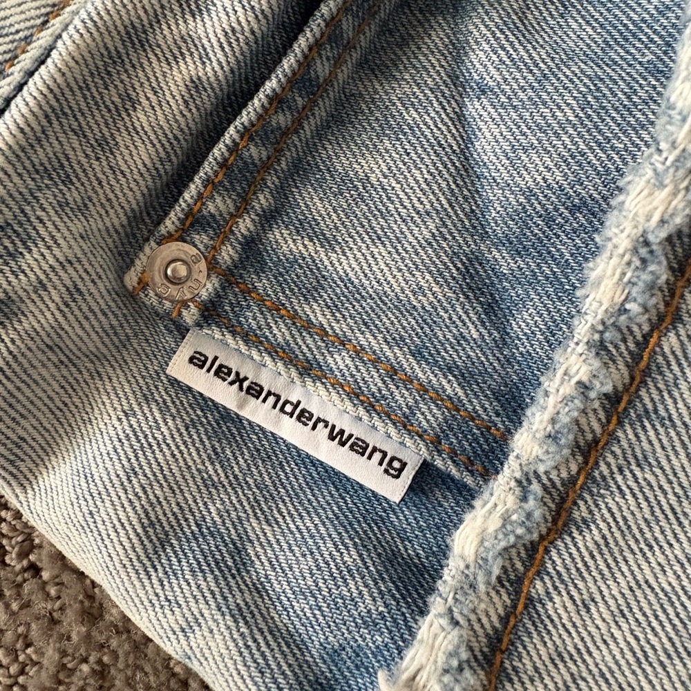 Alexander Wang Light Denim Flare Ankle Jeans View 5